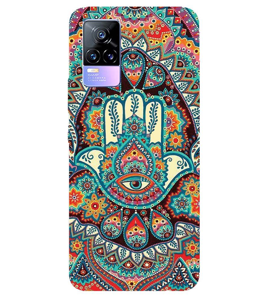 PS1336-Eye Hands Mandala Back Cover for vivo Y73