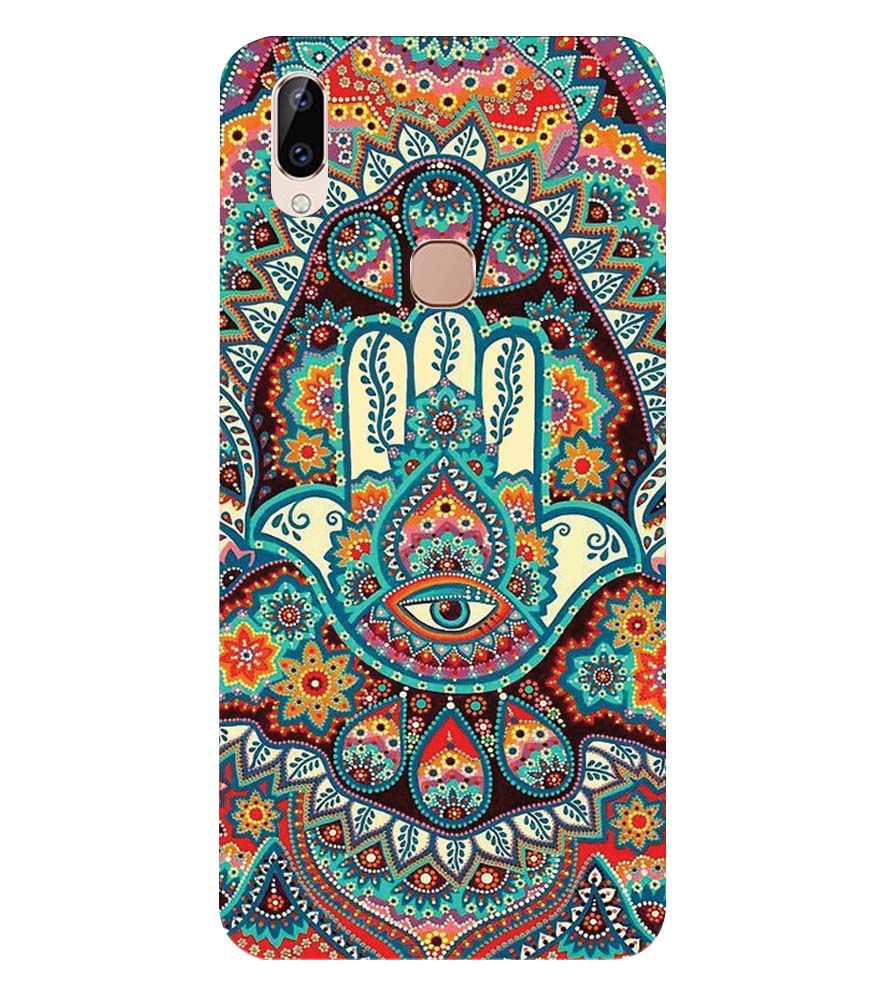 PS1336-Eye Hands Mandala Back Cover for Vivo Y83 Pro