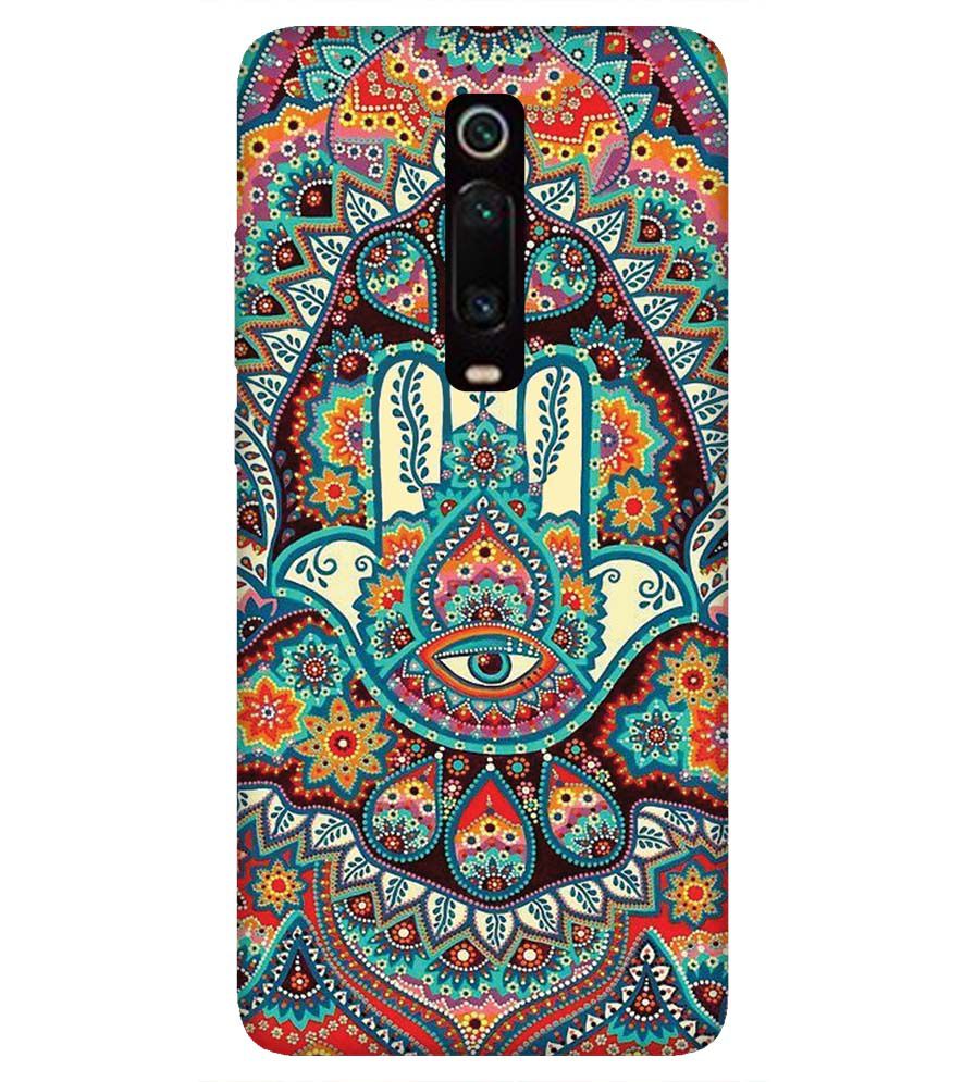 PS1336-Eye Hands Mandala Back Cover for Xiaomi Mi 9T Pro