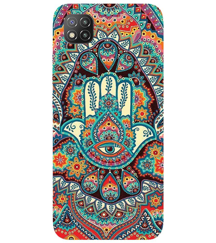 PS1336-Eye Hands Mandala Back Cover for Xiaomi Poco C3