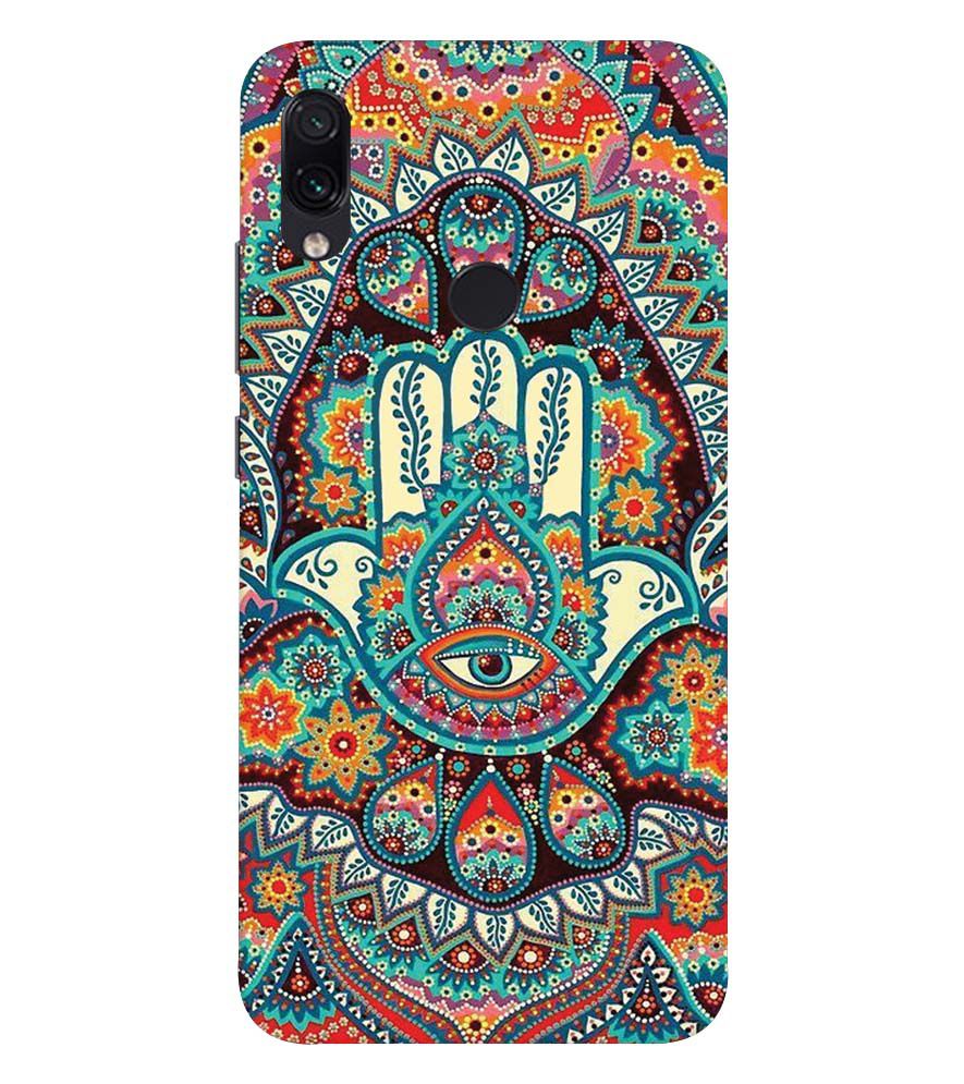 PS1336-Eye Hands Mandala Back Cover for Xiaomi Redmi 7