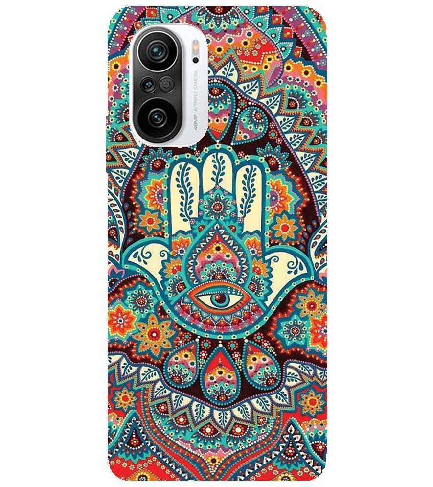 PS1336-Eye Hands Mandala Back Cover for Xiaomi Redmi K40