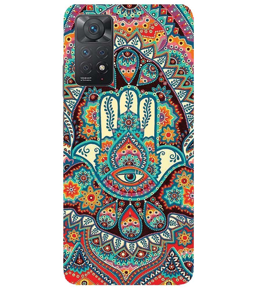 PS1336-Eye Hands Mandala Back Cover for Xiaomi Redmi Note 11 Pro