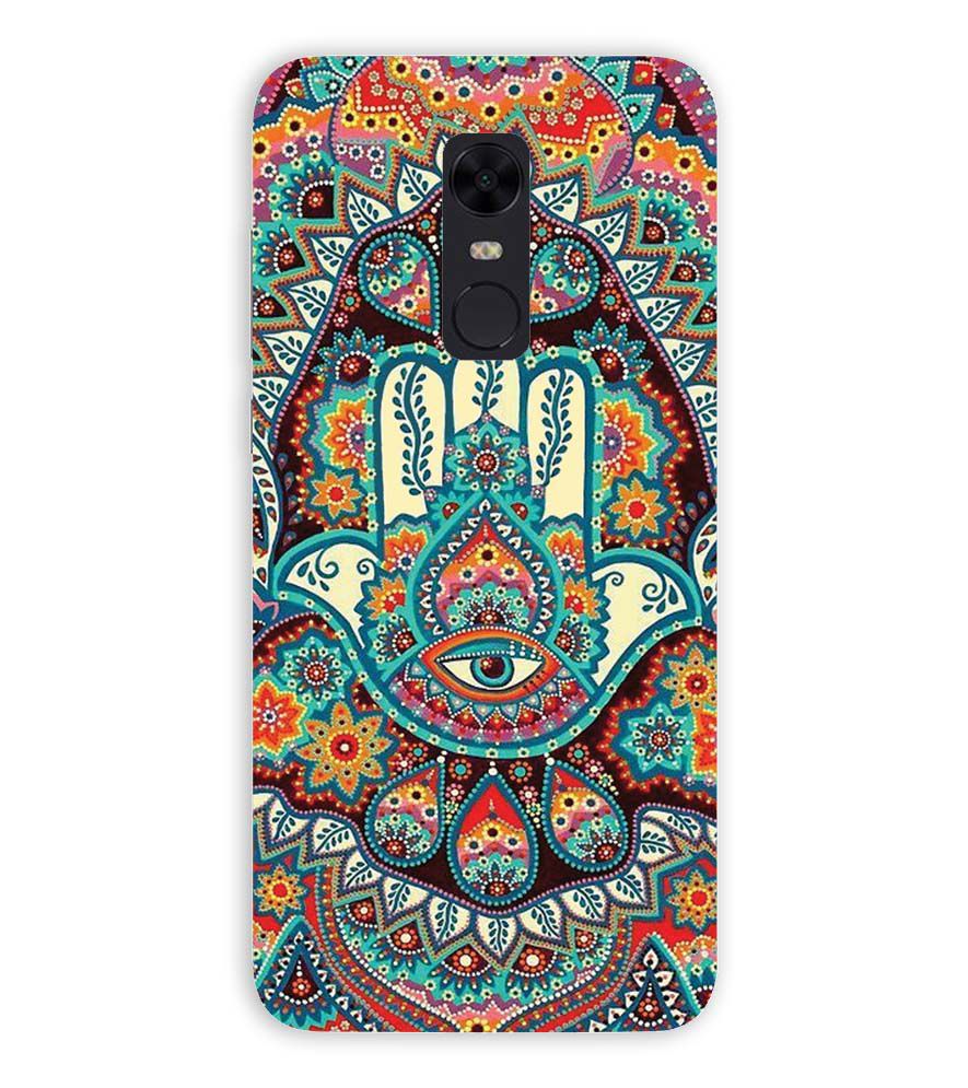 PS1336-Eye Hands Mandala Back Cover for Xiaomi Redmi Note 5