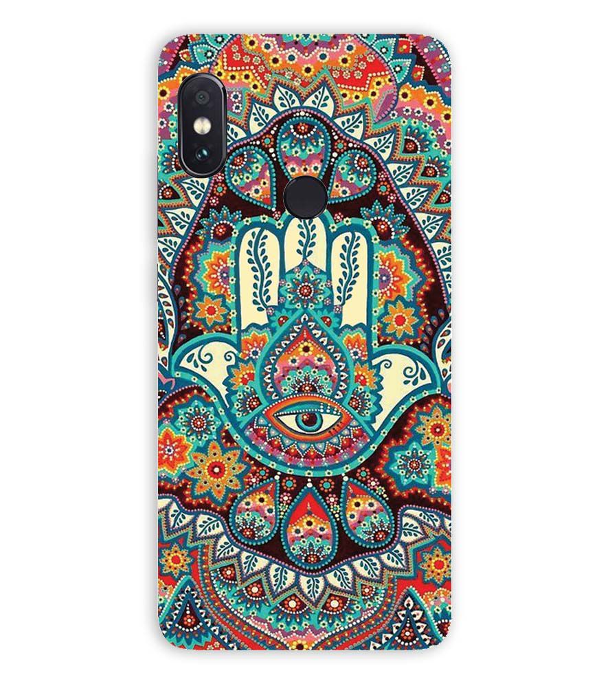 PS1336-Eye Hands Mandala Back Cover for Xiaomi Redmi Note 5 Pro