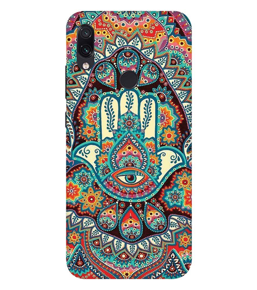 PS1336-Eye Hands Mandala Back Cover for Xiaomi Redmi Note 7