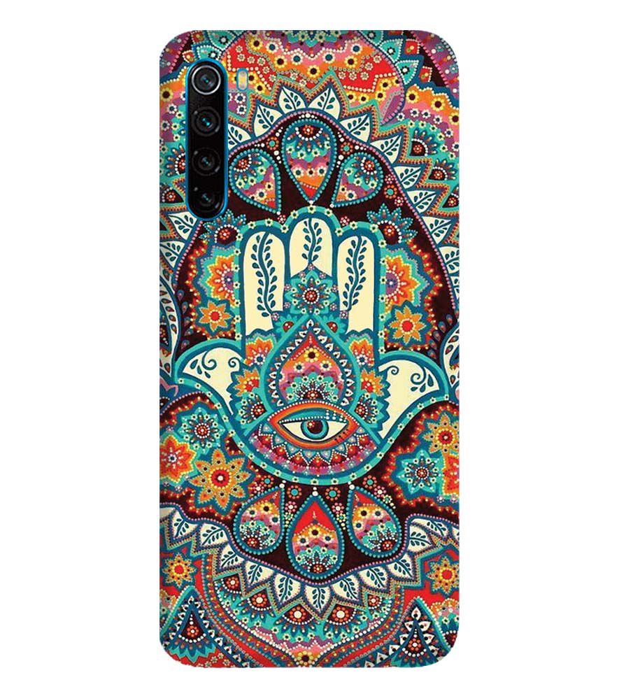 PS1336-Eye Hands Mandala Back Cover for Xiaomi Redmi Note 8