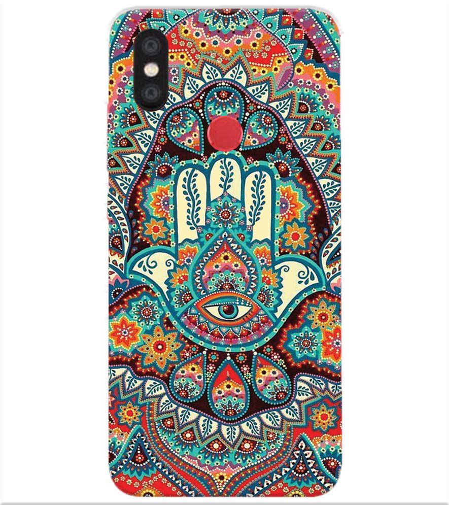 PS1336-Eye Hands Mandala Back Cover for Xiaomi Redmi Y2