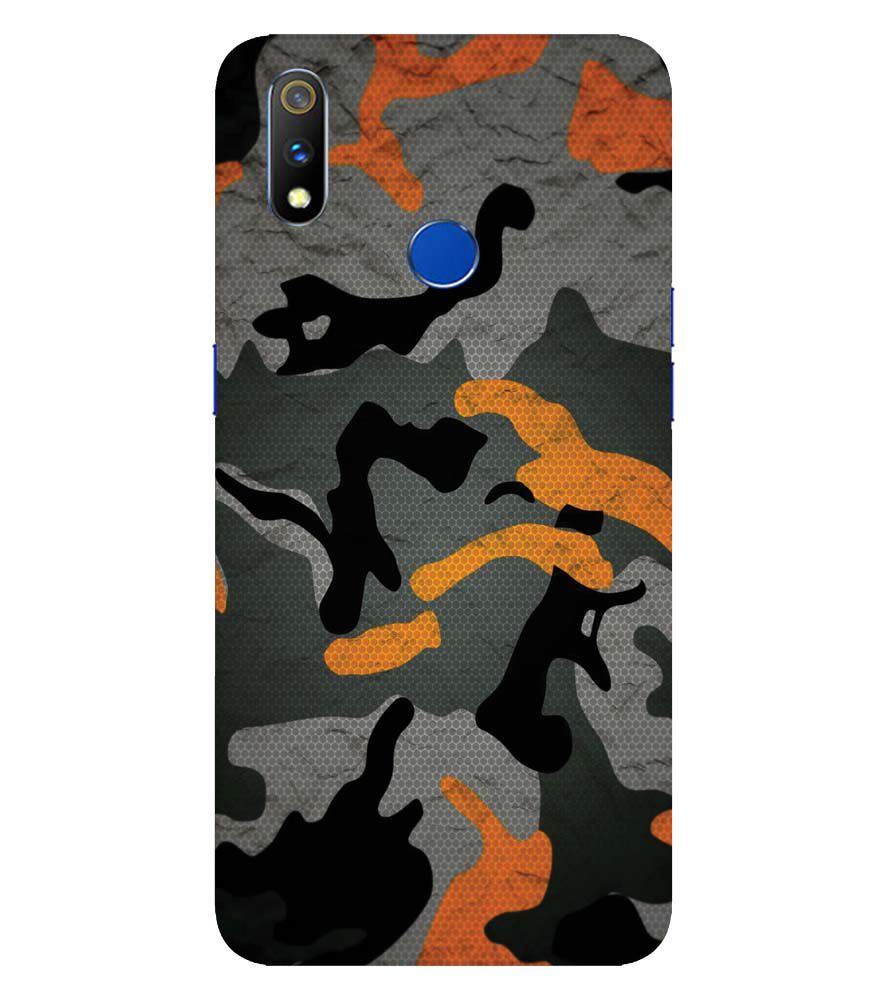 PS1337-Premium Looking Camouflage Back Cover for  Realme X Lite