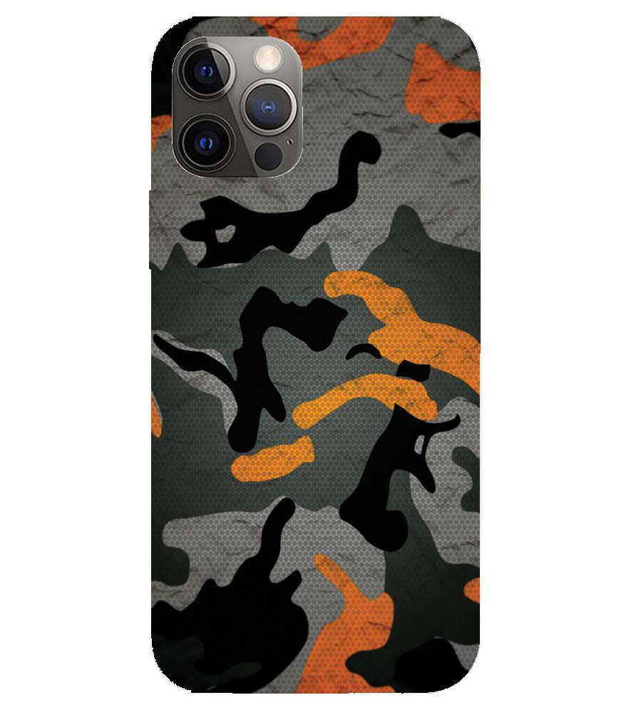 PS1337-Premium Looking Camouflage Back Cover for Apple iPhone 12 Pro