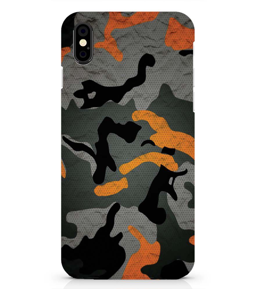 PS1337-Premium Looking Camouflage Back Cover for Apple iPhone X