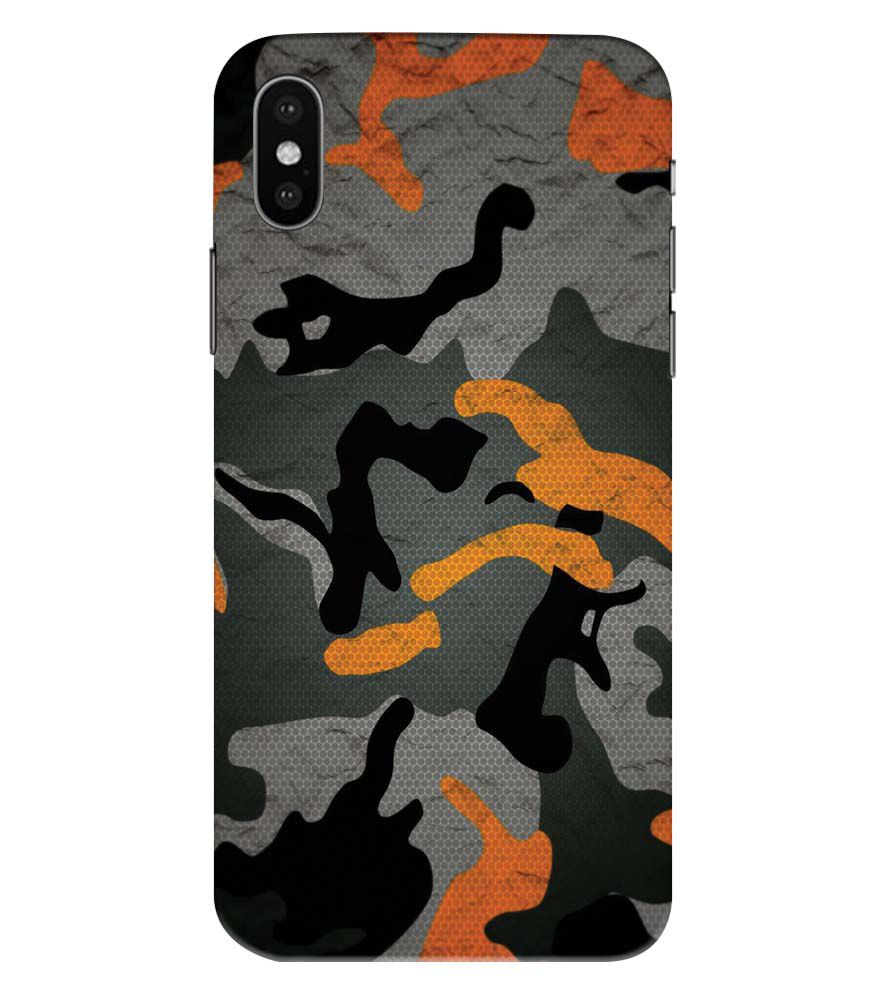 PS1337-Premium Looking Camouflage Back Cover for Apple iPhone XS Max