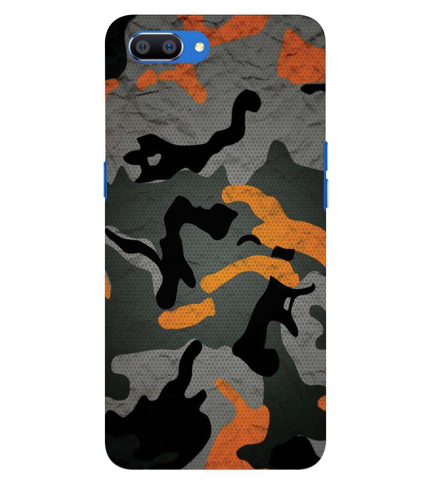 PS1337-Premium Looking Camouflage Back Cover for Oppo Realme C1