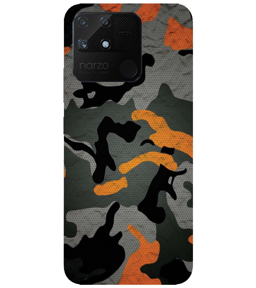 PS1337-Premium Looking Camouflage Back Cover for Realme Narzo 50A