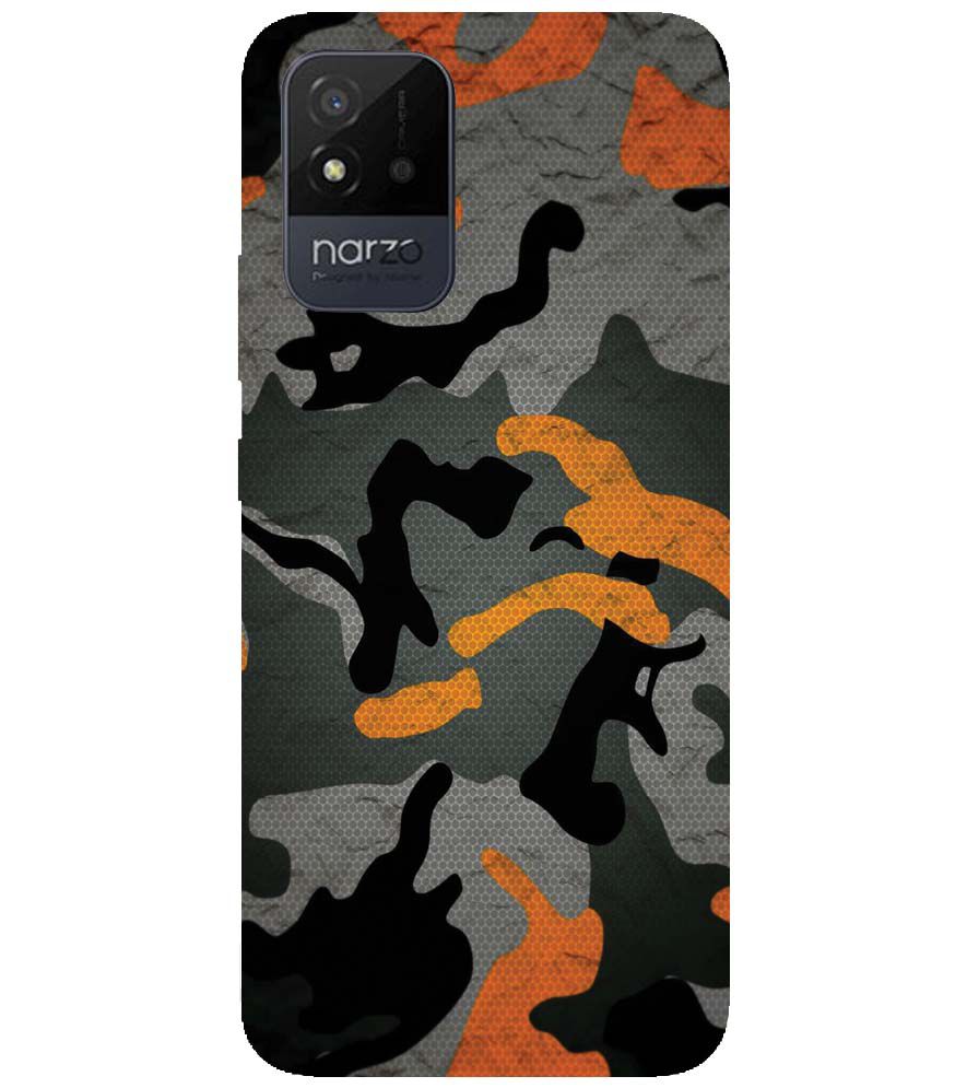 PS1337-Premium Looking Camouflage Back Cover for Realme Narzo 50i