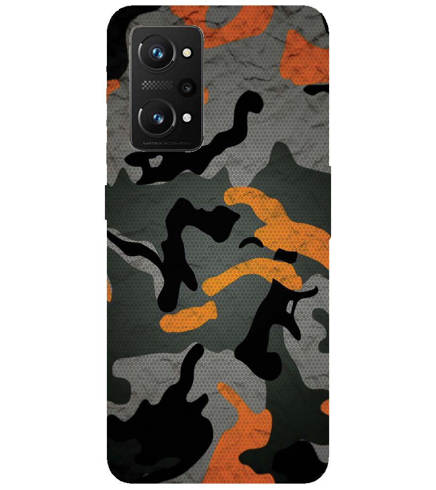 PS1337-Premium Looking Camouflage Back Cover for Realme Q3 Pro 5G