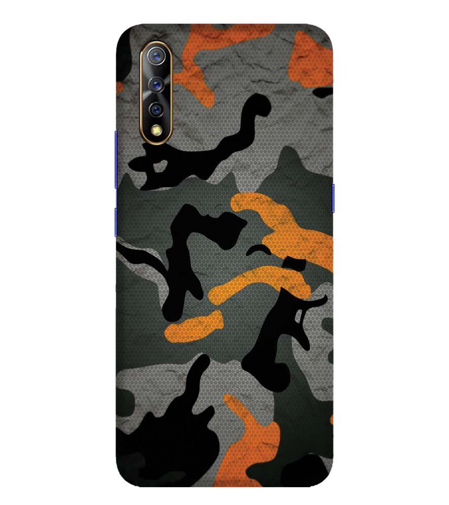 PS1337-Premium Looking Camouflage Back Cover for Vivo S1