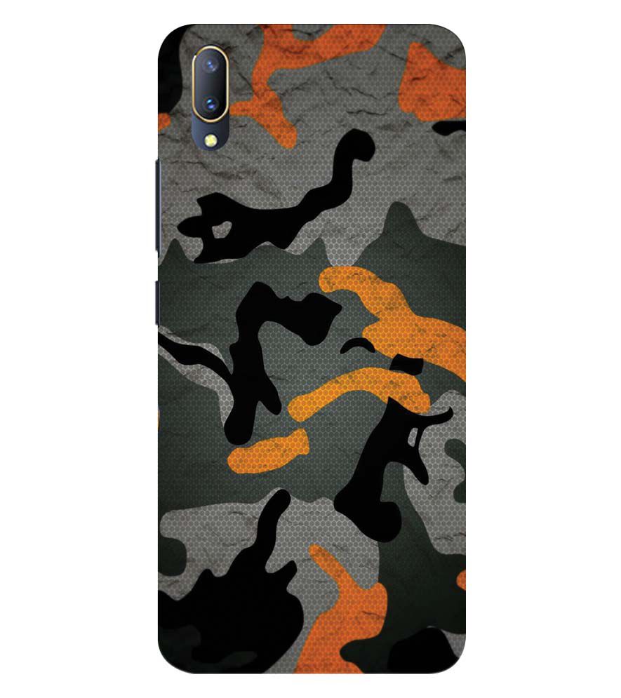 PS1337-Premium Looking Camouflage Back Cover for Vivo V11 Pro