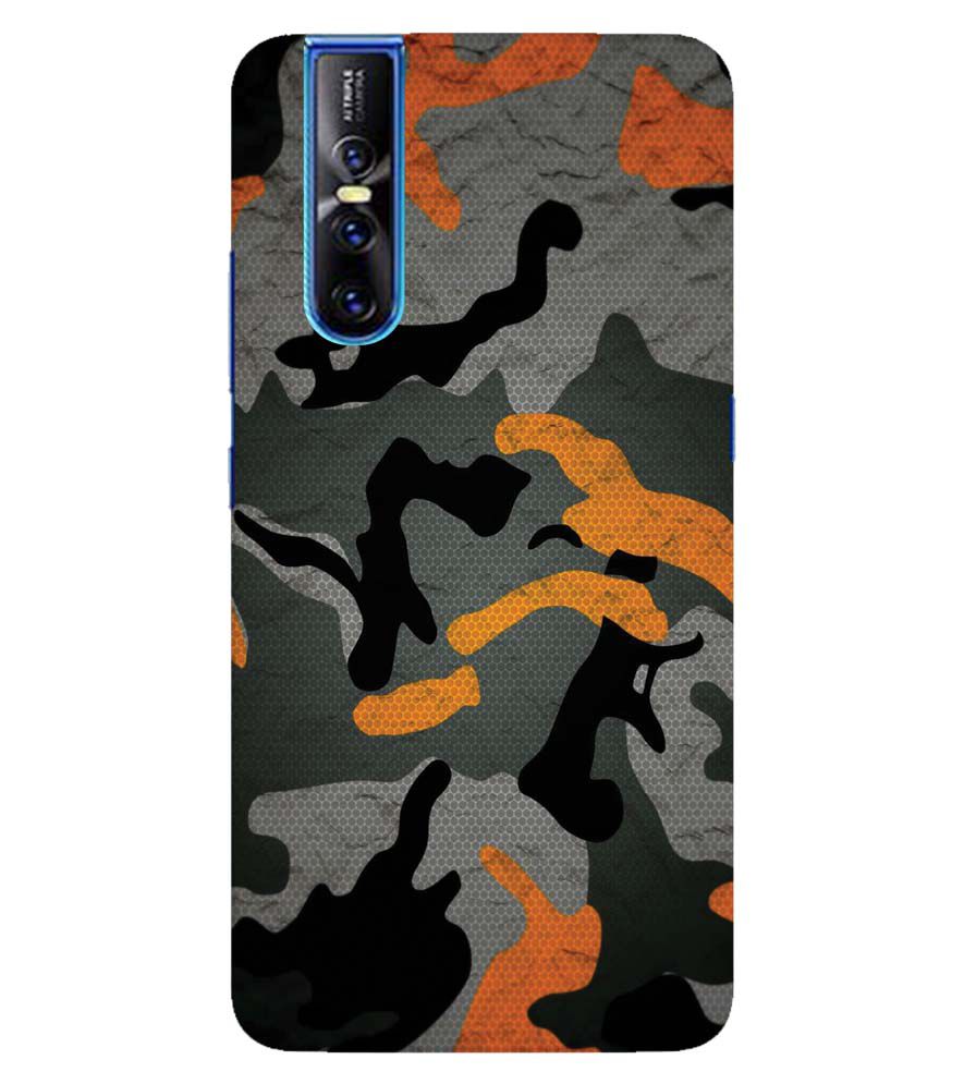 PS1337-Premium Looking Camouflage Back Cover for Vivo V15 Pro