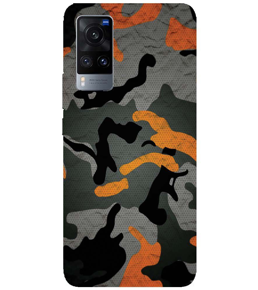 PS1337-Premium Looking Camouflage Back Cover for vivo X60