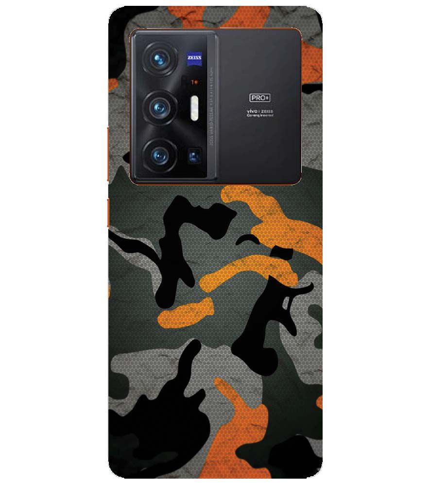 PS1337-Premium Looking Camouflage Back Cover for vivo X70 Pro+