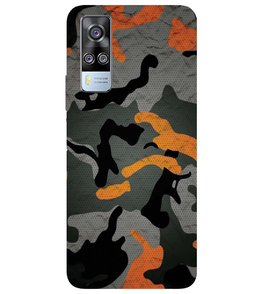 PS1337-Premium Looking Camouflage Back Cover for Vivo Y31