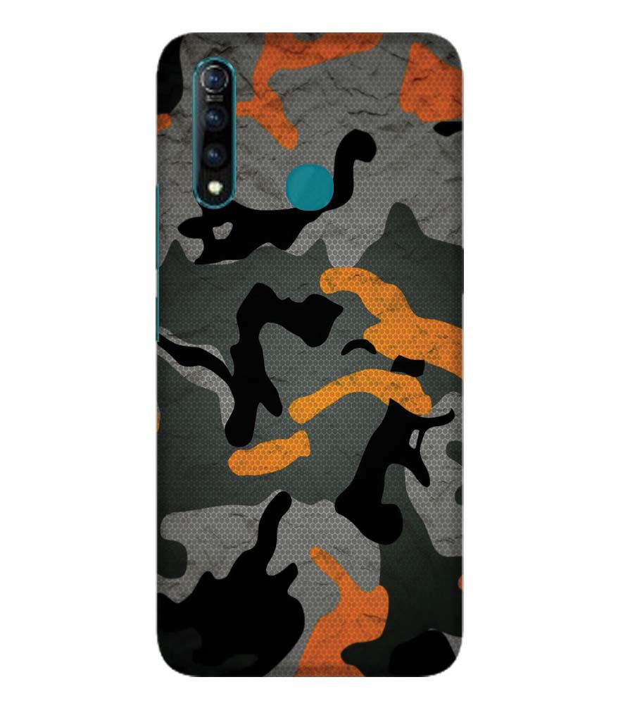 PS1337-Premium Looking Camouflage Back Cover for Vivo Z1 Pro