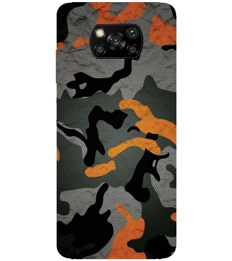 PS1337-Premium Looking Camouflage Back Cover for Xiaomi Poco X3