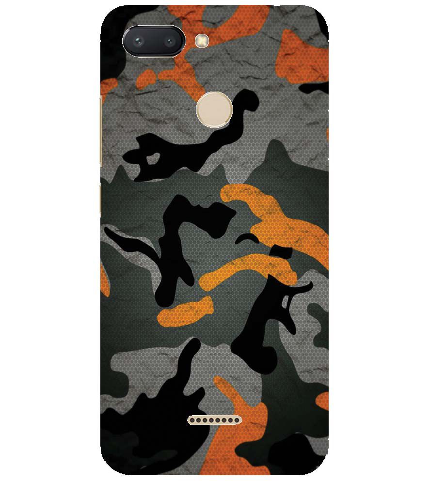 PS1337-Premium Looking Camouflage Back Cover for Xiaomi Redmi 6