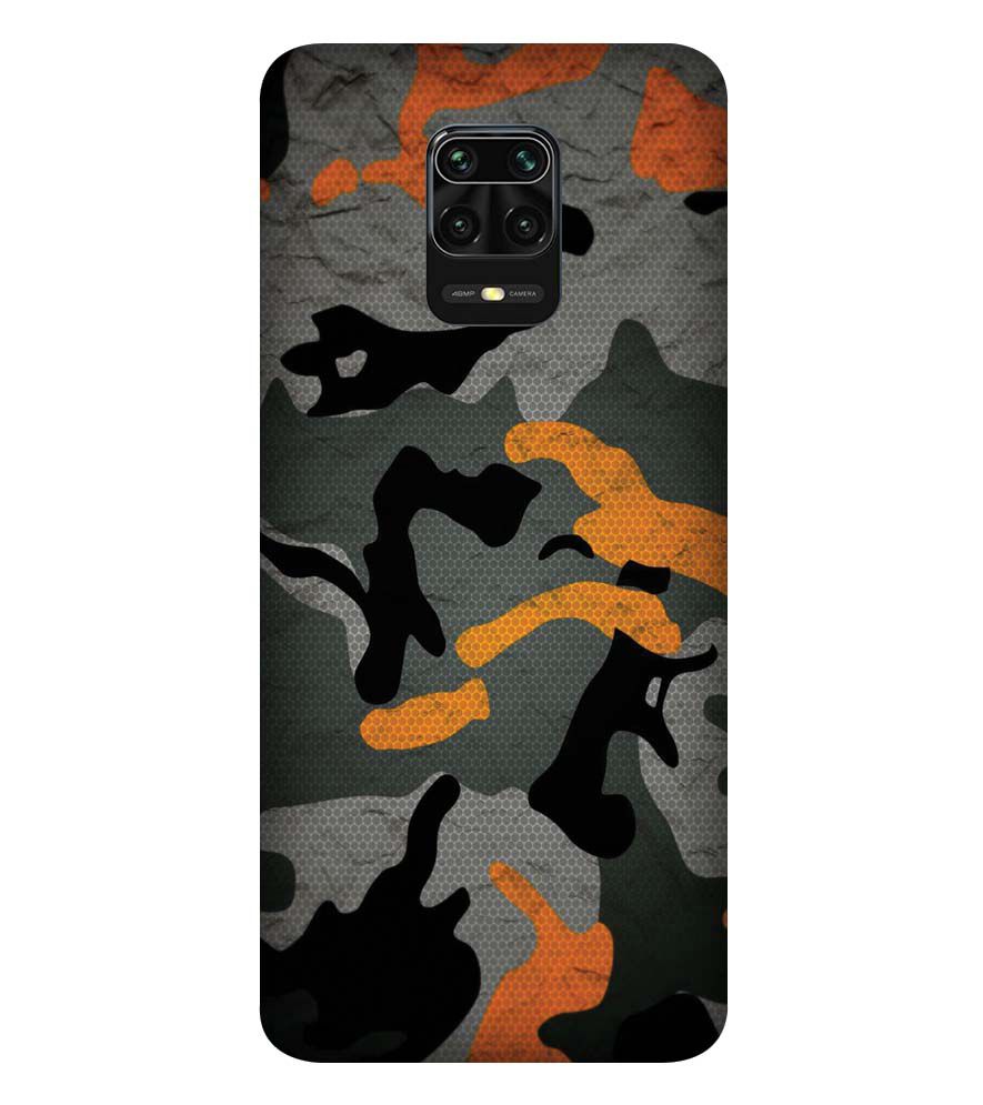 PS1337-Premium Looking Camouflage Back Cover for Xiaomi Redmi Note 9 Pro