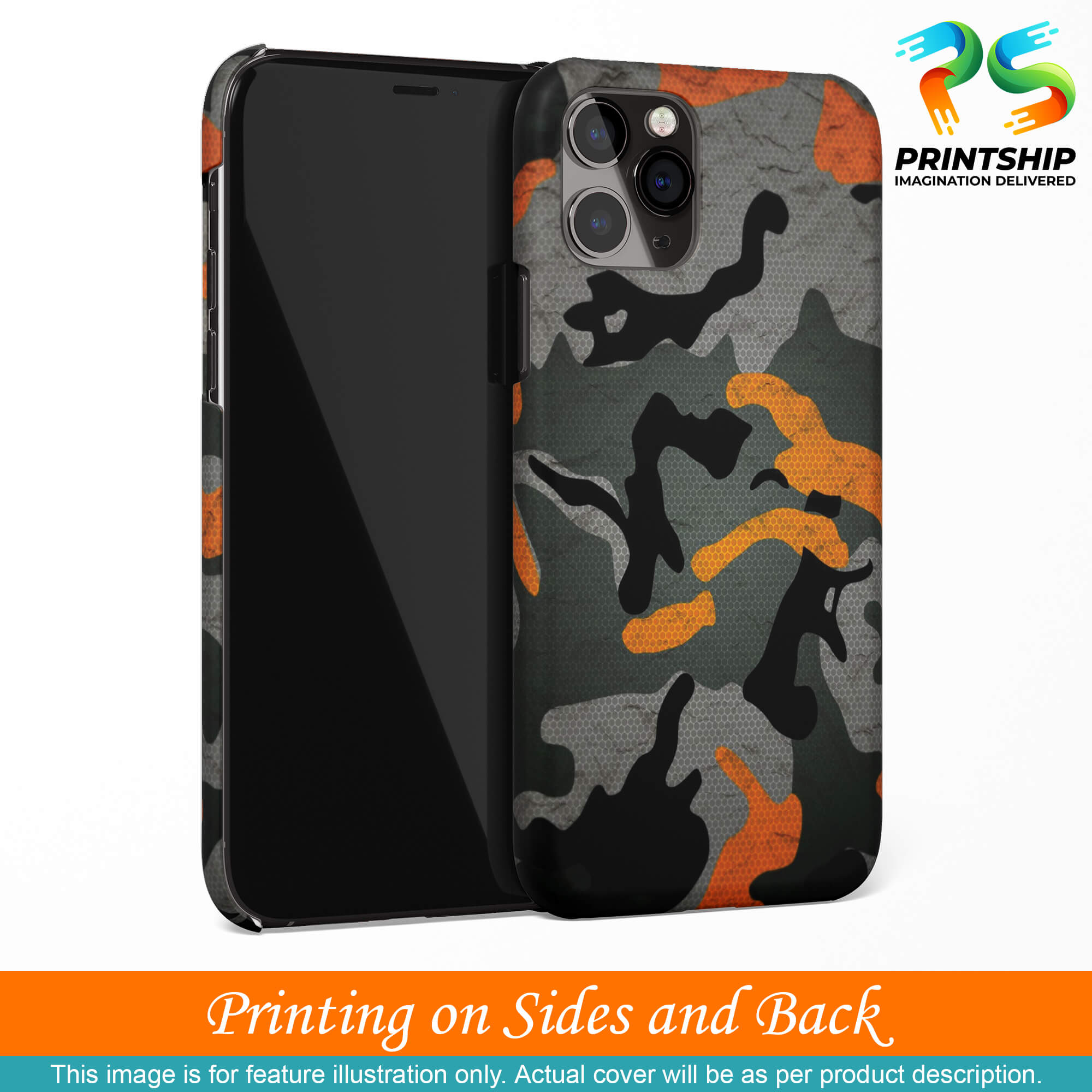 PS1337-Premium Looking Camouflage Back Cover for Oppo A1-Image3