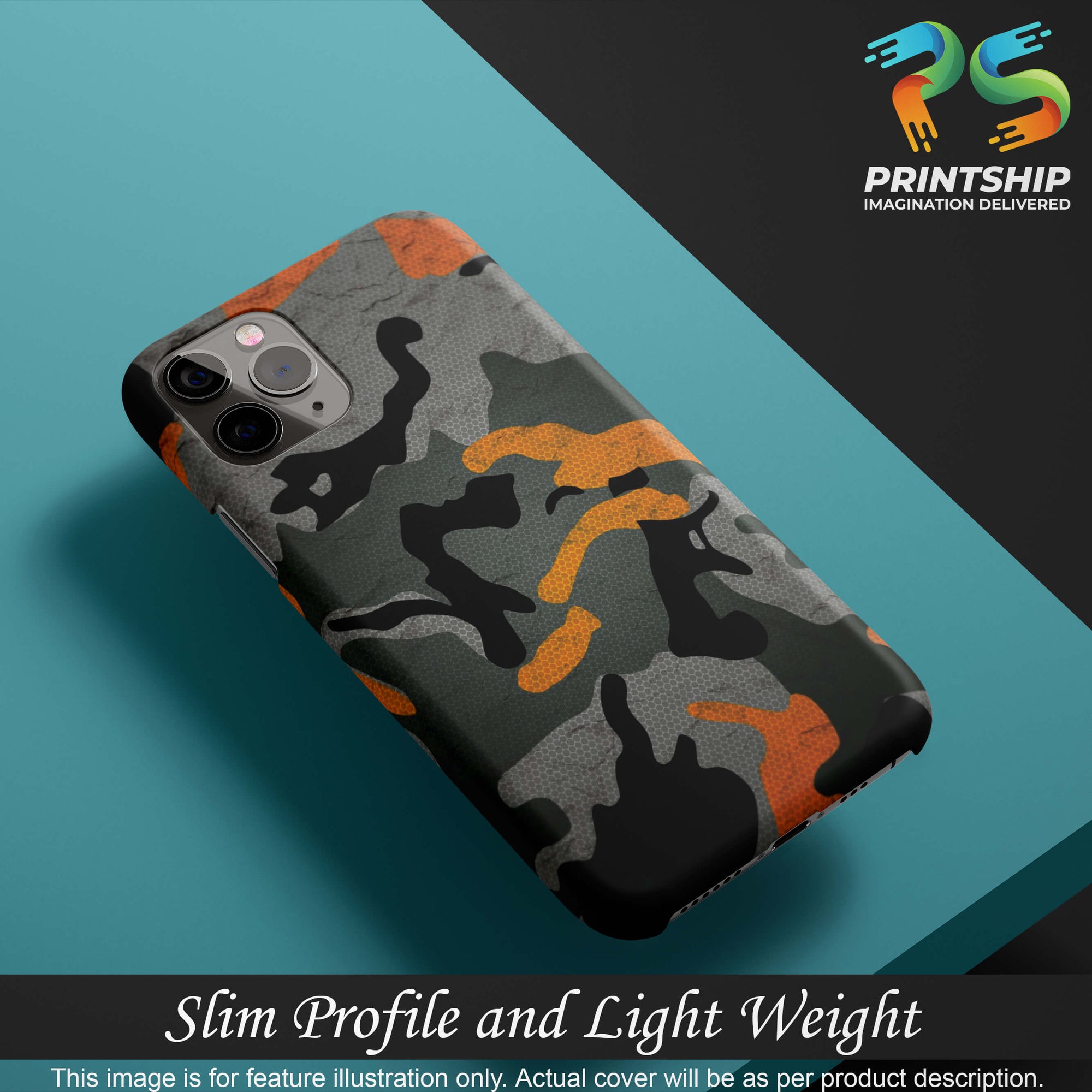 PS1337-Premium Looking Camouflage Back Cover for Samsung Galaxy A20-Image4