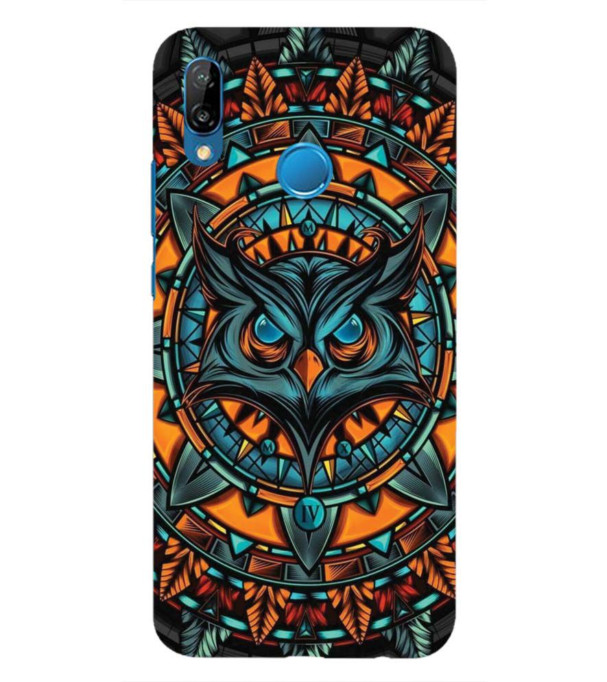 PS1338-Premium Owl Back Cover for Huawei P20 Lite