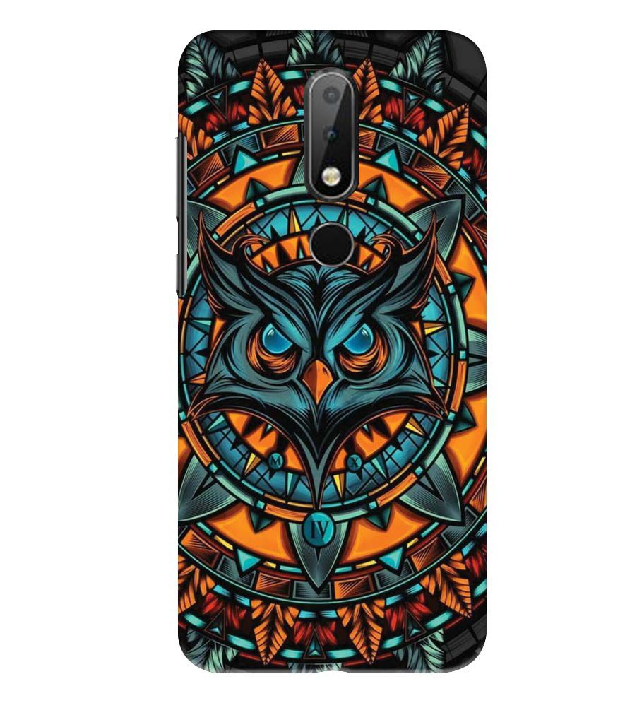 PS1338-Premium Owl Back Cover for Nokia 6.1 Plus (Nokia X6)