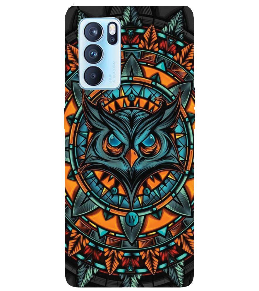 PS1338-Premium Owl Back Cover for Oppo Reno6 5G