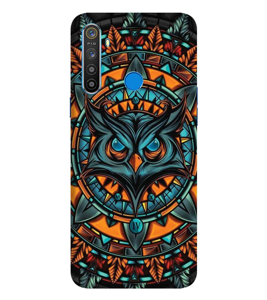 PS1338-Premium Owl Back Cover for Realme 5