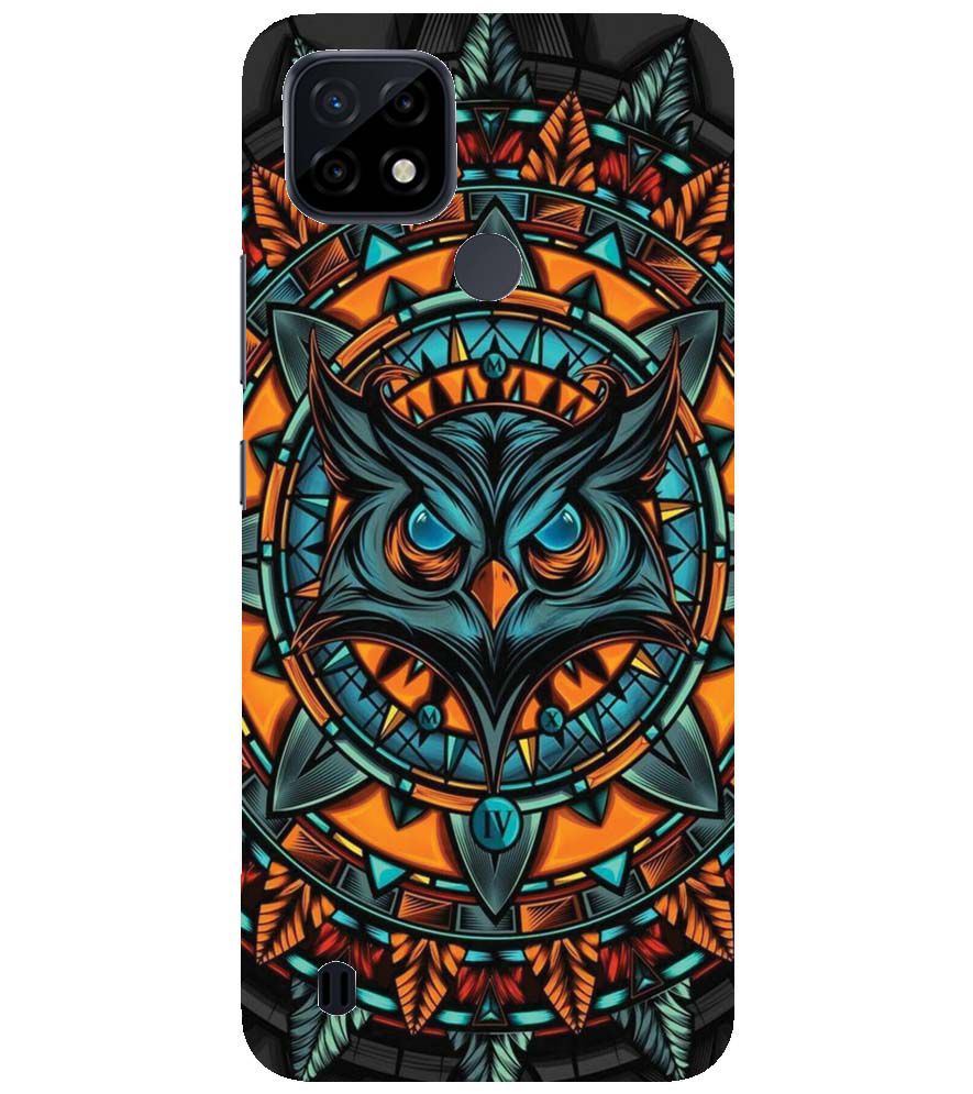 PS1338-Premium Owl Back Cover for Realme C21