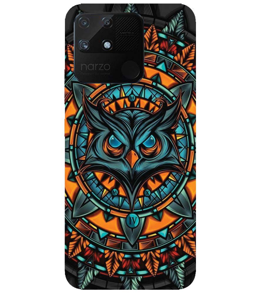 PS1338-Premium Owl Back Cover for Realme Narzo 50A