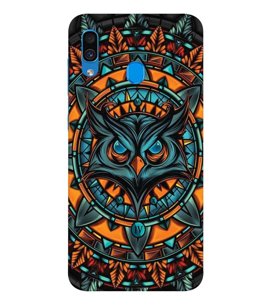 PS1338-Premium Owl Back Cover for Samsung Galaxy A20