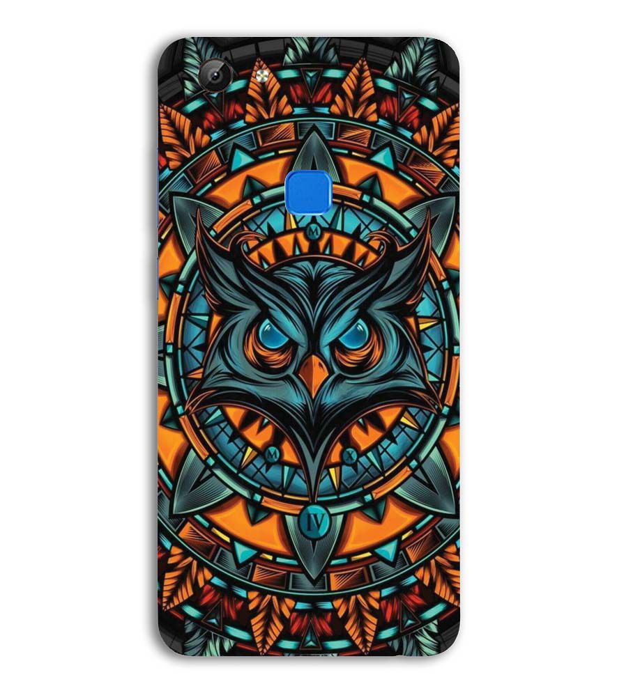 PS1338-Premium Owl Back Cover for Vivo V7 (5.7 Inch Screen)