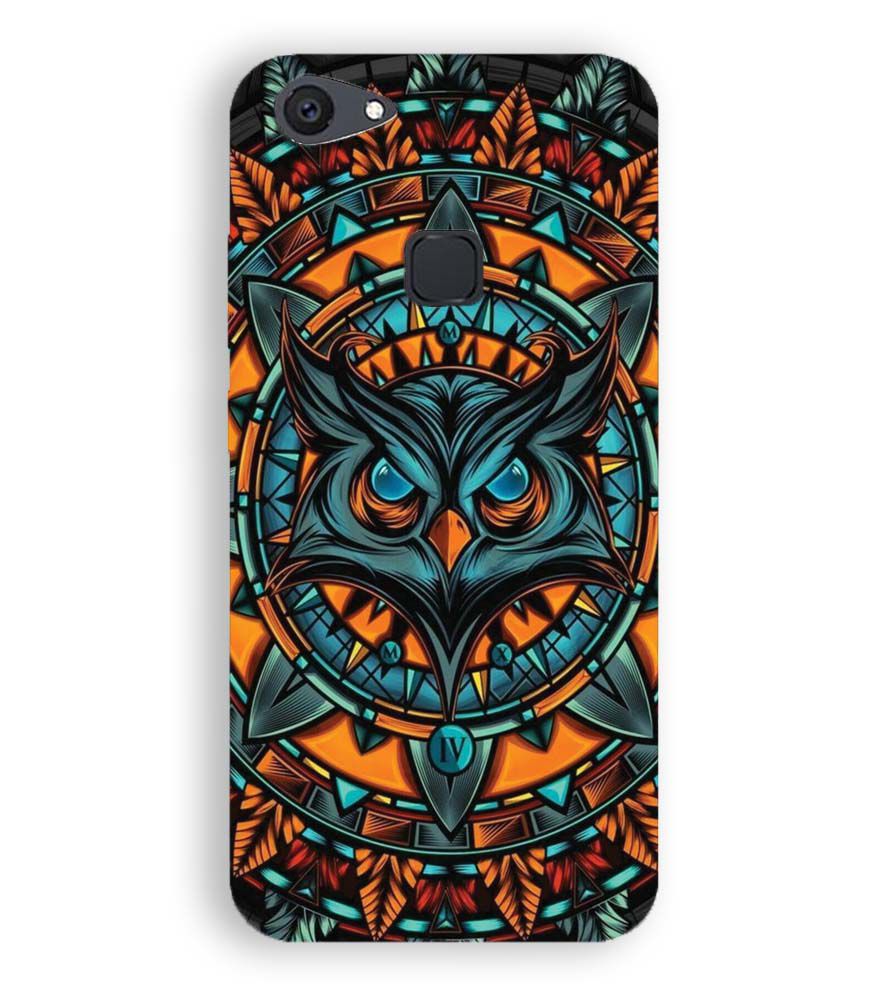 PS1338-Premium Owl Back Cover for Vivo V7 Plus