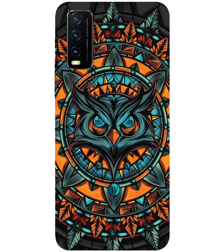 PS1338-Premium Owl Back Cover for vivo Y12s