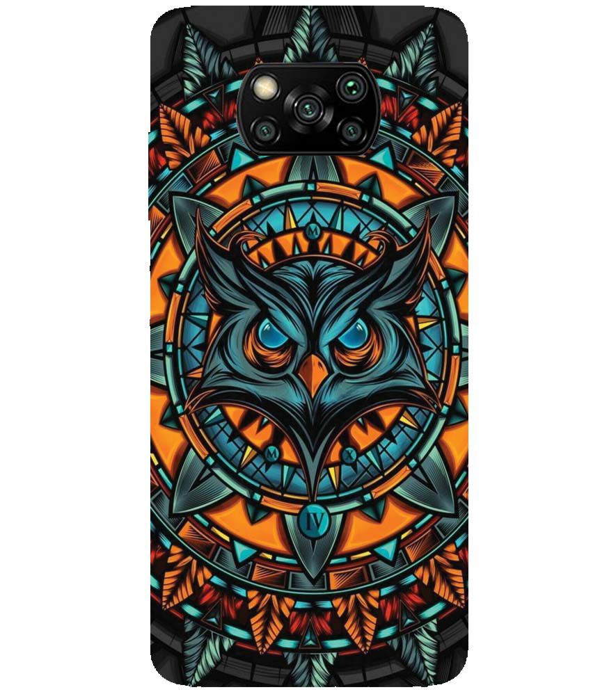 PS1338-Premium Owl Back Cover for Xiaomi Poco X3