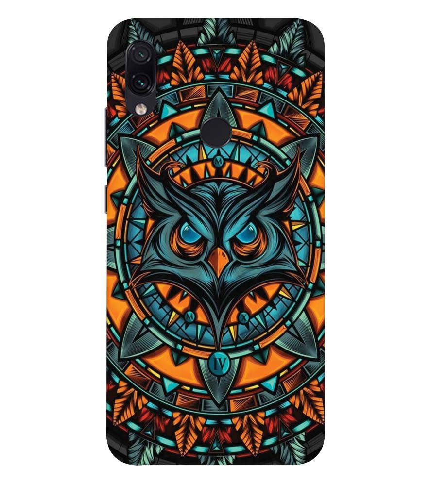 PS1338-Premium Owl Back Cover for Xiaomi Redmi 7