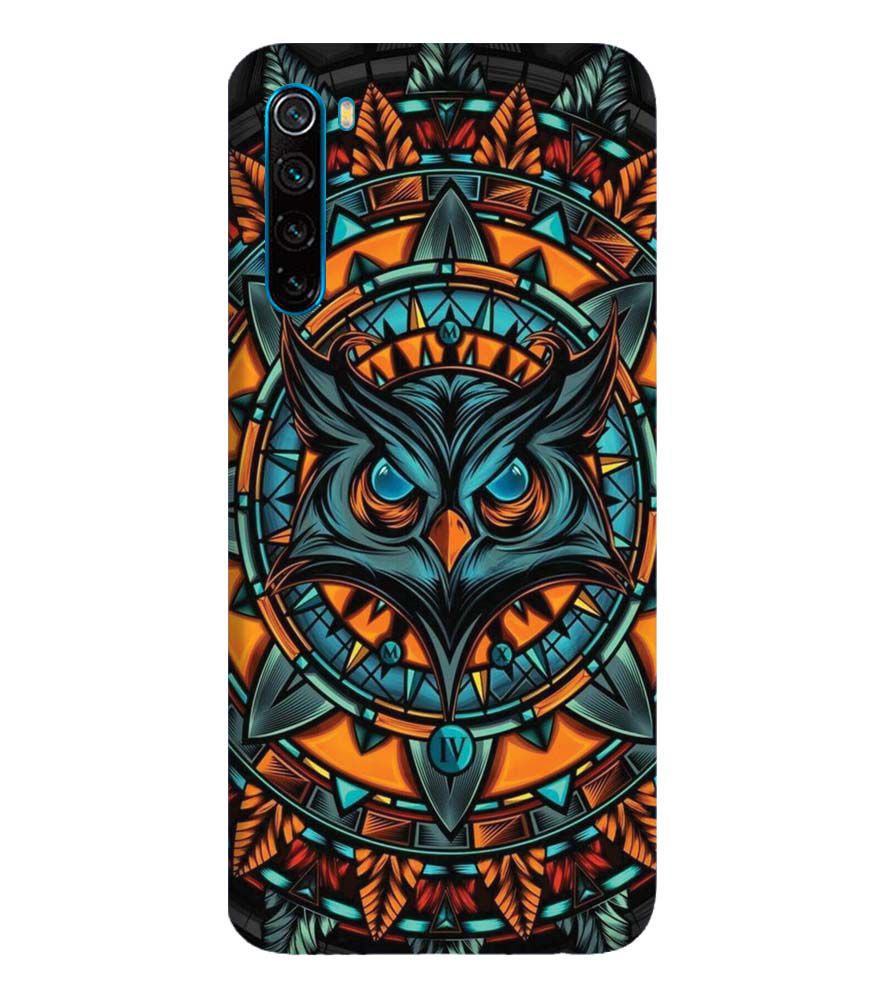 PS1338-Premium Owl Back Cover for Xiaomi Redmi Note 8