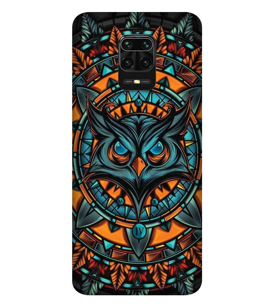 PS1338-Premium Owl Back Cover for Xiaomi Redmi Note 9 Pro