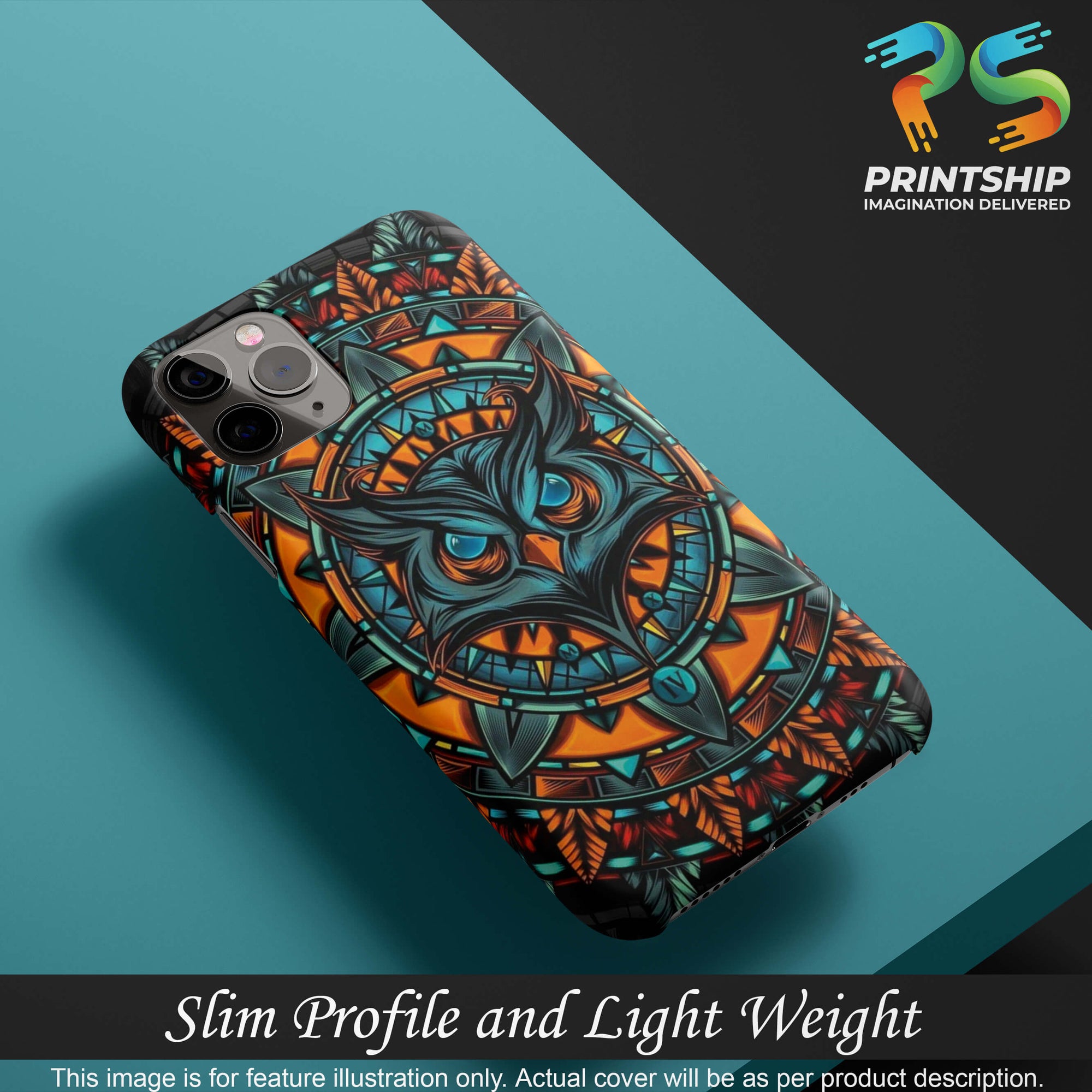 PS1338-Premium Owl Back Cover for Realme Narzo 50A-Image4