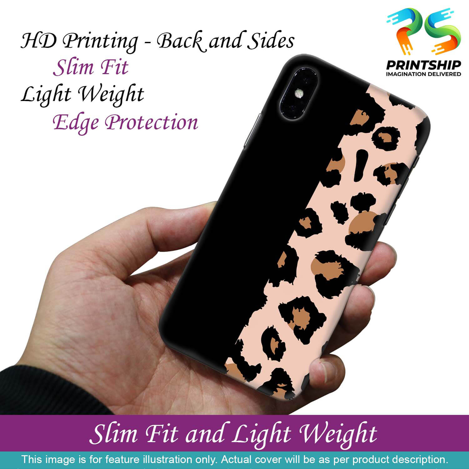 PS1339-Animal Patterns Back Cover for Xiaomi Redmi Note 9