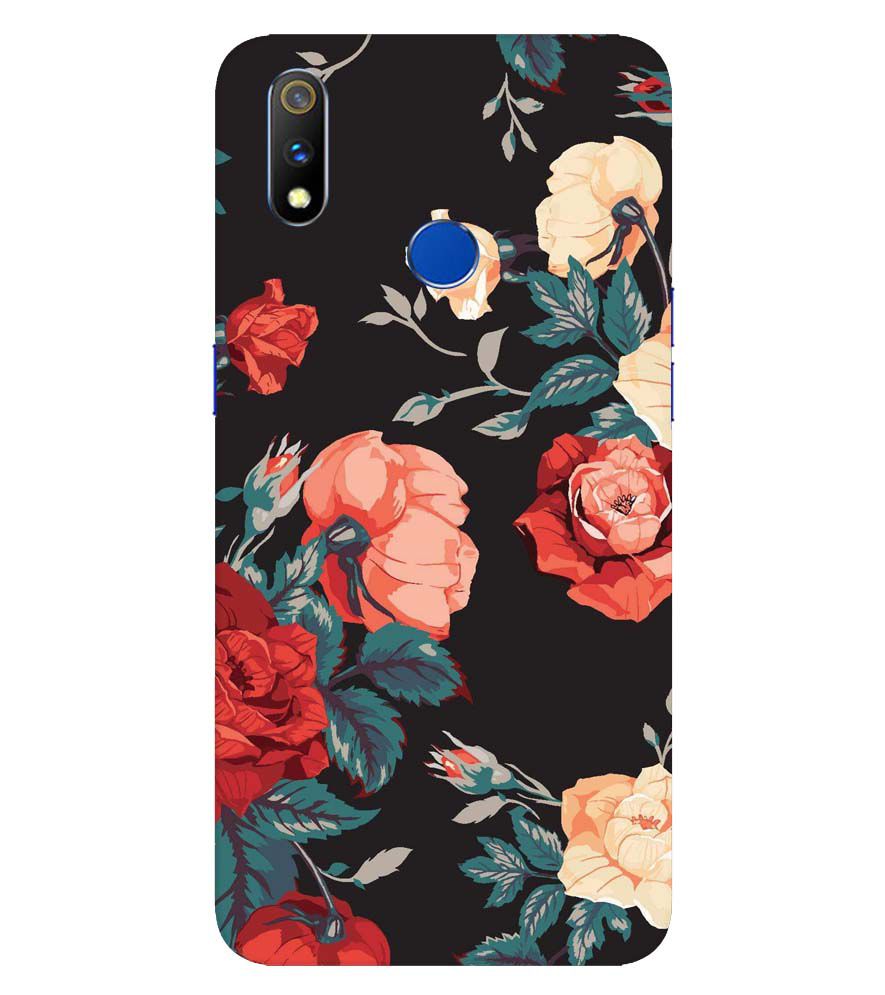 PS1340-Premium Flowers Back Cover for  Realme X Lite