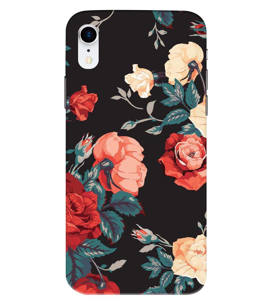 PS1340-Premium Flowers Back Cover for Apple iPhone XR